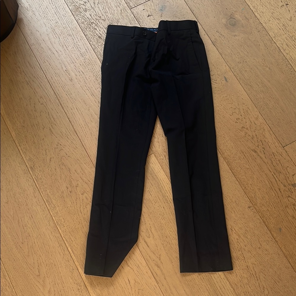 TALLIA Black Dress Pants Classic Tailored Wool Blend
